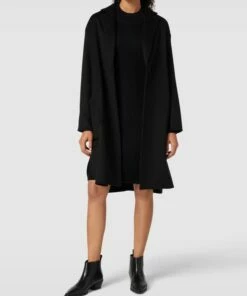 FREE/QUENT Strickkleid Mit Stehkragen Modell 'Claura' - Schwarz