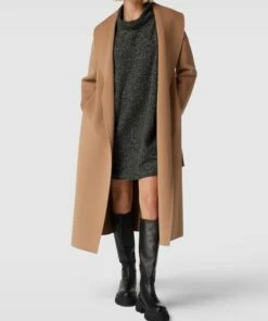 Apricot Minikleid Mit Allover-Muster - Schwarz