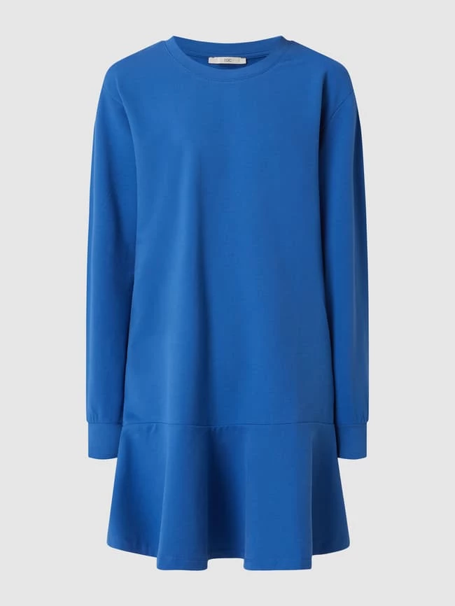 Edc By Esprit Sweatkleid Mit Volantsaum - Bleu 2 Edc By Esprit Sweatkleid Mit Volantsaum - Bleu – Bild 2