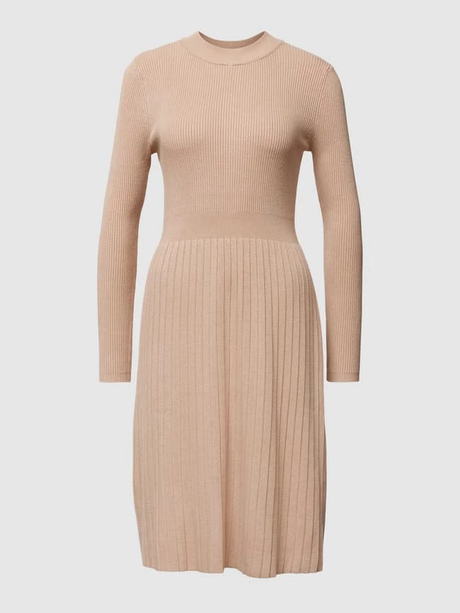 Montego Strickkleid In Midilänge - Sand 2 Montego Strickkleid In Midilänge - Sand – Bild 2