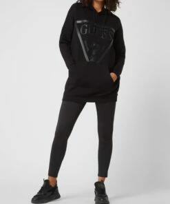 Guess Activewear Sweatkleid Mit Kapuze Modell 'Alisa' - Schwarz