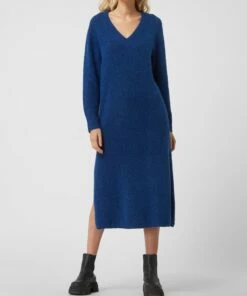 Gestuz Strickkleid Aus Alpakamischung Modell 'Alpha' - Royalblau
