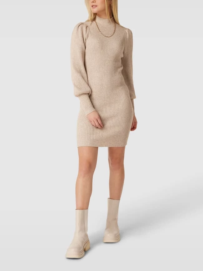 Only Strickkleid Mit Stehkragen Modell 'KATIA' - Beige 1 Only Strickkleid Mit Stehkragen Modell 'KATIA' - Beige