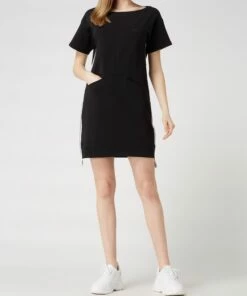 Liu Jo White Sweatkleid Mit Stretch-Anteil - Schwarz