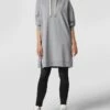 BOSS Casualwear Sweatkleid Mit Seitenschlitzen - Mittelgrau