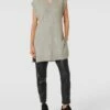 Emily Van Den Bergh Strickkleid Mit V-Ausschnitt Modell 'VN Pullunder Long' - Hellgrau
