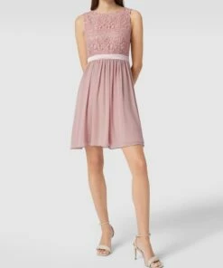 Jake*s Cocktail Cocktailkleid Mit Paillettenbesatz - Rosé Meliert