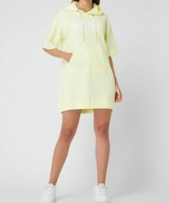 DKNY PERFORMANCE Sweatkleid Mit Logo-Print - Hellgelb