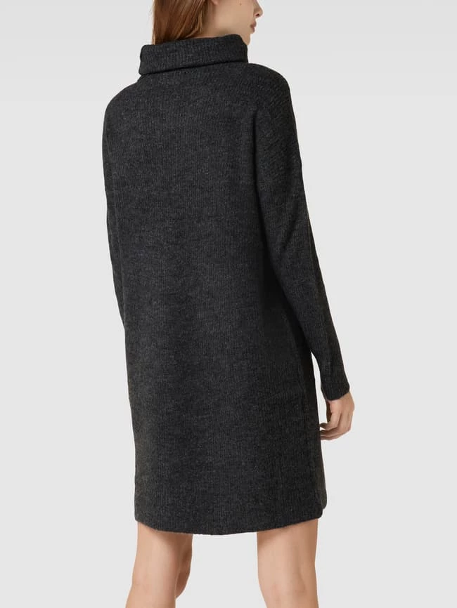 Only Strickkleid Mit Rollkragen Modell 'JANA' - Anthrazit Meliert 5 Only Strickkleid Mit Rollkragen Modell 'JANA' - Anthrazit Meliert – Bild 5