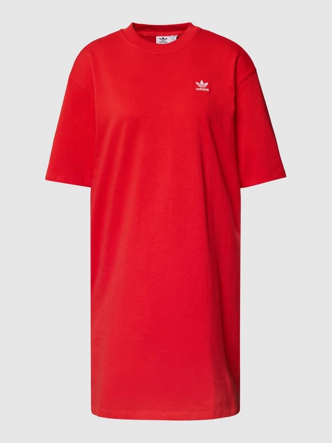 Adidas Originals Kurzärmeliges Sweatkleid Mit Label-Details - Rot 2 Adidas Originals Kurzärmeliges Sweatkleid Mit Label-Details - Rot – Bild 2