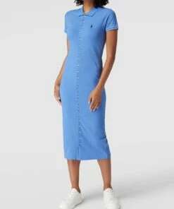 Polo Ralph Lauren Sweatkleid Mit Logo-Stitching - Hellblau