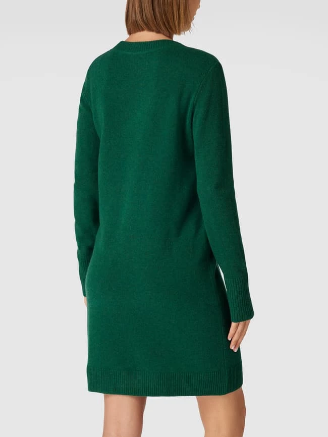 Christian Berg Woman Knielanges Strickkleid Mit Geripptem Rundhalsausschnitt - Dunkelgrün 5 Christian Berg Woman Knielanges Strickkleid Mit Geripptem Rundhalsausschnitt - Dunkelgrün – Bild 5