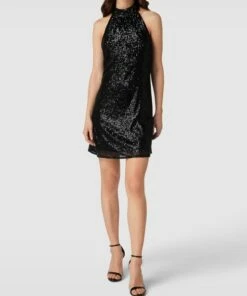 Dragana Stankovic Cocktailkleid Mit Paillettenbesatz - Schwarz