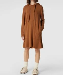 Marc Cain Sweatkleid Mit Stretch-Anteil - Cognac