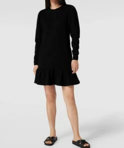 Lauren Ralph Lauren Sweatkleid Mit Label-Stitching Modell 'ZOALTIN' - Schwarz