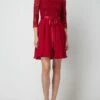Swing Cocktailkleid Aus Häkelspitze Modell 'STAMM' - Bordeaux Rot