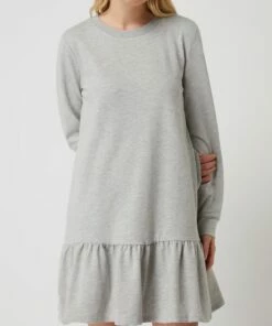 Only Sweatkleid Mit Volantsaum Modell 'Dreamer' - Hellgrau Meliert -Rock Geschäft 6l2l6cpnad0jakij9da54khm6h742c1g7534mkaa852l6cpi99alad2195ajiiqj957kqdik75846h9i6oo68d9h70sjad1kcco32p9k6lh36ohh6op3eohpccrj4o9n6kqj8do