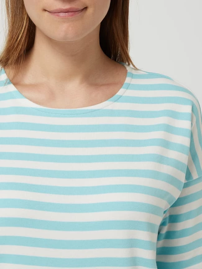 Christian Berg Woman Sweatkleid Mit Streifenmuster - Helltürkis 3 Christian Berg Woman Sweatkleid Mit Streifenmuster - Helltürkis – Bild 3