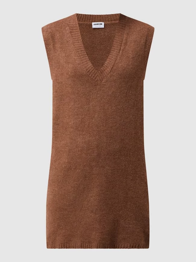 Noisy May Strickkleid Mit V-Ausschnitt Modell 'Son' - Camel 2 Noisy May Strickkleid Mit V-Ausschnitt Modell 'Son' - Camel – Bild 2