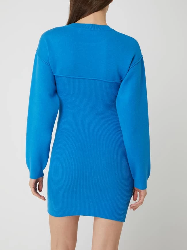 Mango Strickkleid Aus Viskosemischung - Ozean Blau 5 Mango Strickkleid Aus Viskosemischung - Ozean Blau – Bild 5