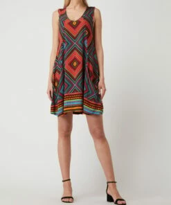 Apricot Kleid Aus Viskose - Rot