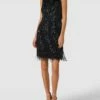 Adrianna Papell Cocktailkleid Mit Paillettenbesatz - Schwarz