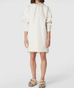Drykorn Sweatkleid Mit Kapuze Modell 'Kelenia' - Offwhite
