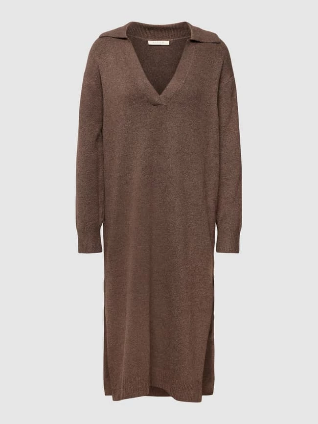 REVIEW Strickkleid Mit V-Ausschnitt - Schlamm Meliert 2 REVIEW Strickkleid Mit V-Ausschnitt - Schlamm Meliert – Bild 2