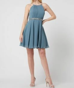 Jake*s Cocktail Cocktailkleid Aus Chiffon Mit Strasssteinen - Bottle