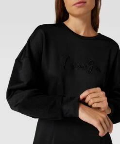 LIU JO SPORT Knielanges Sweatkleid Mit Label-Stitching - Schwarz -Rock Geschäft 74qk4k258da46l1j9p25cdim70r4eha1a153ee2b70q34hq26p842gi78t7lagad64qjadqd94okqlij913jgor66tgj6eb16gqj2ohk6gp32o9k68p66dpmchj64dhnchj68e0