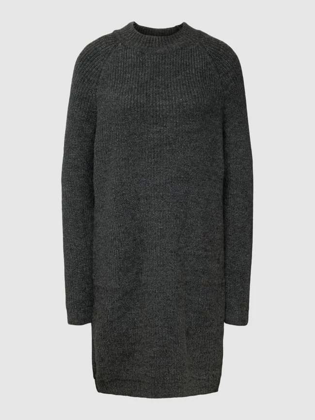 Only Knielanges Strickkleid Modell 'JADE' - Dunkelgrau Meliert 2 Only Knielanges Strickkleid Modell 'JADE' - Dunkelgrau Meliert – Bild 2