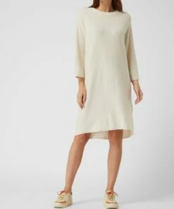 JC Sophie Strickkleid Aus Wollmischung - Ecru