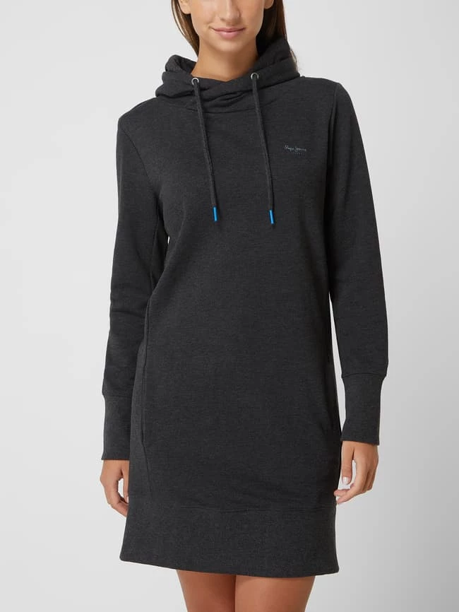 Pepe Jeans Sweatkleid Mit Kapuze Modell 'Gisela' - Schwarz 4 Pepe Jeans Sweatkleid Mit Kapuze Modell 'Gisela' - Schwarz – Bild 4