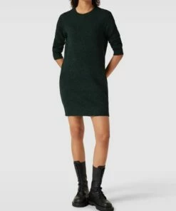 Vero Moda Minikleid In Melierter Optik Modell 'Doffy' - Dunkelgrün