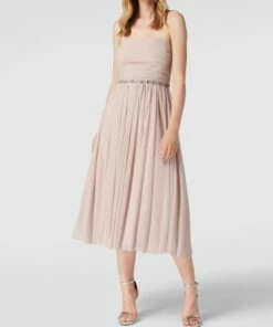 Jake*s Cocktail Cocktailkleid Mit Ziersteinbesatz - Metallic Rosa