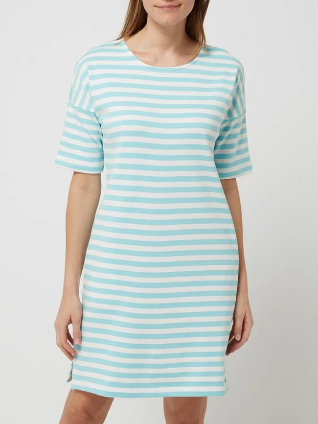 Christian Berg Woman Sweatkleid Mit Streifenmuster - Helltürkis 4 Christian Berg Woman Sweatkleid Mit Streifenmuster - Helltürkis – Bild 4