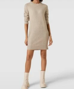 Vero Moda Minikleid In Melierter Optik Modell 'Doffy' - Beige