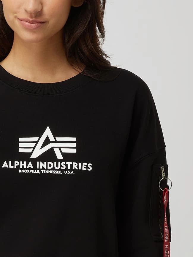 Alpha Industries Sweatkleid Mit Logo-Print - Schwarz 3 Alpha Industries Sweatkleid Mit Logo-Print - Schwarz – Bild 3