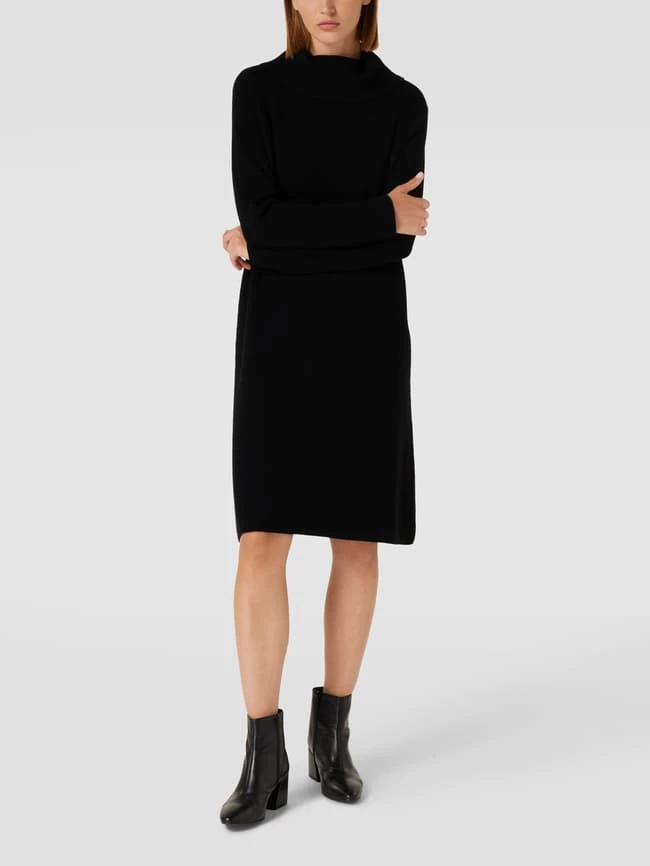 Betty Barclay Knielanges Kleid In Strick-Optik - Schwarz 4 Betty Barclay Knielanges Kleid In Strick-Optik - Schwarz – Bild 4