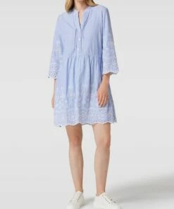 Jake*s Collection Minikleid Mit Streifenmuster - Marineblau