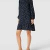 Jake*s Casual Minikleid Mit Polka Dots - Dunkelblau