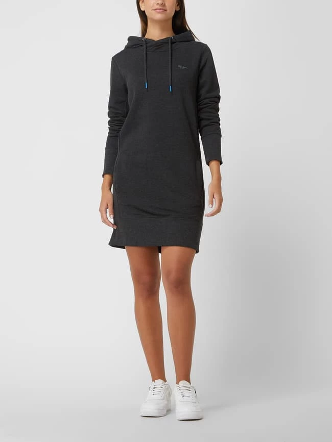 Pepe Jeans Sweatkleid Mit Kapuze Modell 'Gisela' - Schwarz 1 Pepe Jeans Sweatkleid Mit Kapuze Modell 'Gisela' - Schwarz