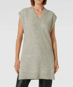 Emily Van Den Bergh Strickkleid Mit V-Ausschnitt Modell 'VN Pullunder Long' - Hellgrau -Rock Geschäft 8kpk8li78984qd2k9cqlcghg9hb5ci1n6p4kge9o6t83acig9p9k2cai71458dpl918l6hhhah842gi5a4o3aphoc5j36dhi6cs3io9kcgrjee32c8sjcphm6kpjap9k68r38og