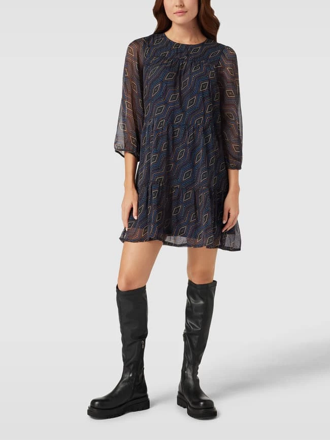 Only Minikleid Mit Volantsaum Modell 'FRANCESCA' - Rauchblau 1 Only Minikleid Mit Volantsaum Modell 'FRANCESCA' - Rauchblau