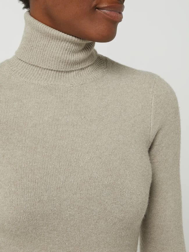 REVIEW Strickkleid Mit Rollkragen - Stein Meliert 3 REVIEW Strickkleid Mit Rollkragen - Stein Meliert – Bild 3