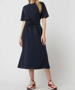 Seidensticker Sweatkleid Mit Taillengürtel - Dunkelblau