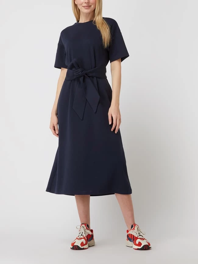 Seidensticker Sweatkleid Mit Taillengürtel - Dunkelblau 1 Seidensticker Sweatkleid Mit Taillengürtel - Dunkelblau