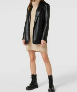 Only Strickkleid Mit Rollkragen Modell 'JANA' - Offwhite