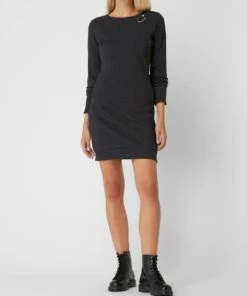 Ragwear Sweatkleid Mit Zierknöpfen Modell 'Menita' - Anthrazit