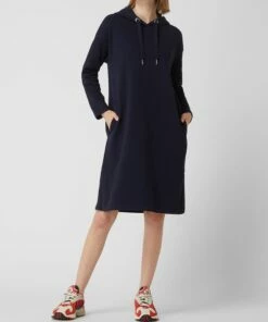 Tom Tailor Sweatkleid Mit Kapuze - Marineblau